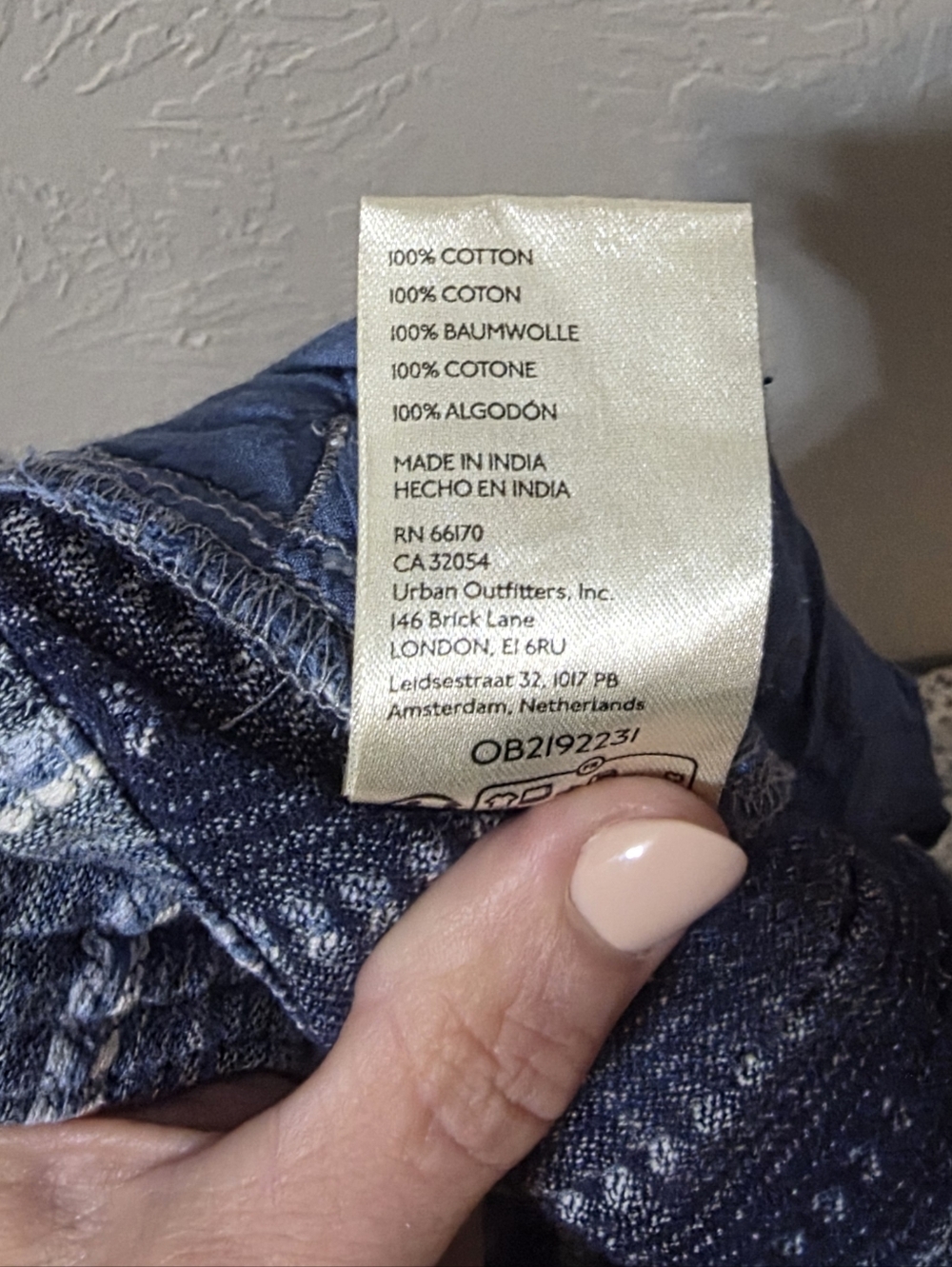 Free People Days End Indigo Stripe Pant M - Picture 7 of 7